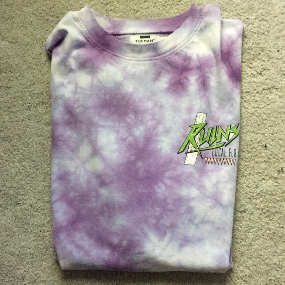 Top Man Purple TyeDye Shirt - Picture 1 of 4